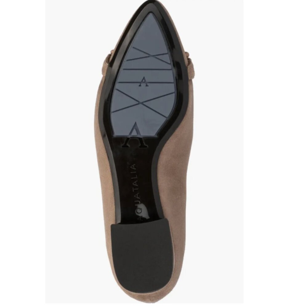 NEW Aquatalia Palina Weatherproof Ballerina Flat Leather Suede - Picture 3 of 7